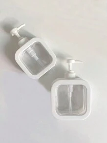 1pc Plastic Pump Dispenser Bottle, Transparent Refillable Container For Dish Soap, Shampoo, Hand Wash, Body Wash, Laundry Detergent, Lotion, Kitchen & Bathroom Use - Clear - View 4