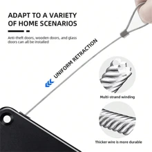 Self-Adhesive Automatic Hydraulic Door Closer, Quiet Close Door Damper, Easy Install Spring Closer For Wooden Door - Multicolor - View 6