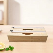 1 cái Tổ chức cắt màng bọc thực phẩm bằng tre, Vật dụng nhà bếp Màng bọc thực phẩm nhiều lớp hai chiều, Tổ chức túi đựng thực phẩm, Hộp đựng túi nhựa tự dán, Hộp đựng giấy bạc, Tổ chức lưu trữ trong nhà bếp - màu cơ bản - Xem 7