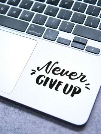 Autocolant pentru laptop cu slogan grafic 1 foaie