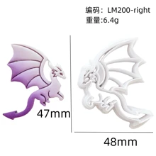 Puocaon Dragon Polymer Clay Cutters Dragon Clay Cutters For Polymer Clay Earrings Jewelry, Legendary Creature Animal Clay Cutters For Polymer Clay Jewelry Making, 3D Print Clay Cutters