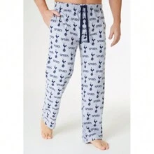Tottenham Hotspur F.C. Pyjama Comfy Nightwear Bottoms Lounge Wear PJ Spurs Gift - Grey - View 2