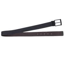 Men's Double-Sided Belt In Black/Coffee With Matte Black Buckle - Black/Coffee - View 6