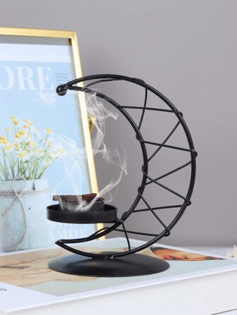 1pc Rama Incense Burner, Modern Minimalist Creative Desktop Decor Air Purifier Incense Holder, Star & Lantern Design, Suitable For Eid/Winter Solstice