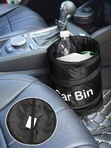 1 pieza Papelera plegable y práctica para auto - Bolsa de basura colgable para respaldos de asientos - Contenedor de desechos y bolsa de almacenamiento para accesorios interiores de automóvil, regalo para hombres, papelera de auto, contenedor de almacenamiento en espiral, papelera plegable, contenedor de desechos, bolsa de almacenamiento, accesorios interiores de auto, accesorios de auto, papelera a prueba de fugas, bolsa refrigeradora de auto, bolsa de basura, papelera