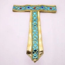 Set de accesorii pentru costume egiptene Faraon egiptean caciulă, guler egiptean, brățări pentru jocuri de rol de Halloween, cosplay
