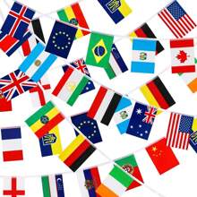 50/100 Countries String Flag International Bunting Banners World Flag Banner Decoration For Festivals Sports Clubs Bars Celebrations Party Decorations