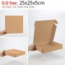 8pcs Paper Box Packaging, Multiple Sizes Available, 3-Ply Corrugated Paper Box, Shipping Box, Postal Box, Express Delivery Box, Suitable For Personal & Small Business Product Packaging And Postal Delivery