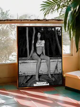 1 件时尚艺术、黑白墙壁艺术、印刷品报纸新闻印刷品、复古酒吧推车装饰、少女美学艺术、女性印刷品、送给她的礼物