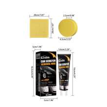 1pc/3pcs Car Scratch Wax Car Paint Protection Polishing Scratch Removal Maintenance Paint Surface Repair Cleaning Decontamination Grinding Agent - Black - View 9