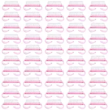 Nail Brush Dust Brush Semi Transparent Dust Brush Nail Cleaning Brush Plastic Brush Set