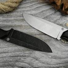 3.94-Inch Full Handle Outdoor Survival Equipment, Wilderness Straight Knife Hiking Camping EDC Tool Kydex Sheath G10 And Linen Handle Optional - Total Length: 21.0cm Blade Length: 10.0cm Handle Length: 11.0cm - View 2