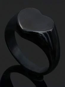 Anillo personalizado de acero inoxidable grabado para hombres, regalo de aniversario o festivo