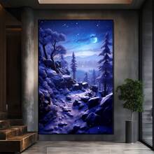 1pc Large Framed Wall Art Decor - Abstract, Impressionism, Naturalism Realism Artistic Style-For Bedroom, Bathroom, Office- Theme - 彩色 - 查看 2