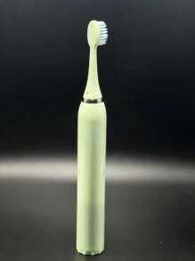 1pc Rechargeable Electric Toothbrush With 6 Brush Heads, Adult Electric Toothbrush (Battery Not Included) - Green - View 6