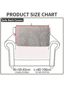 1pc Floral Pattern Stretch Velvet Sofa Slipcover, Elastic Soft Cushion Cover, All-Wrap Style Suitable For All Sofas, 4-Season Use - Light Grey - View 13