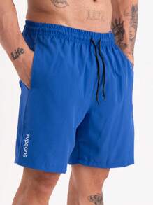 Type One Kit 2 Men's Tactel Sports Shorts Tactel Bermuda Shorts With Elastane Summer Running - 長春花藍 - 查看 7