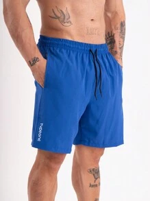Type One Kit 2 Men's Tactel Sports Shorts Tactel Bermuda Shorts With Elastane Summer Running - 長春花藍 - 查看 3