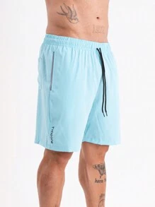 Type One Kit 2 Men's Tactel Sports Shorts Tactel Bermuda Shorts With Elastane Summer Running - 長春花藍 - 查看 4