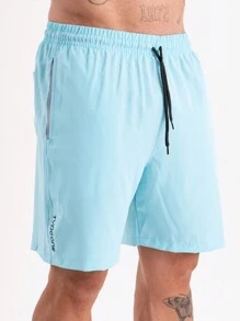 Type One Kit 2 Men's Tactel Sports Shorts Tactel Bermuda Shorts With Elastane Summer Running - 長春花藍 - 查看 6