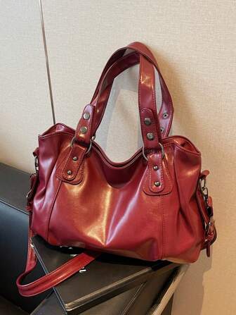 Retro Minimalist Large Capacity Fashion Student/Work Commute Tote Bag