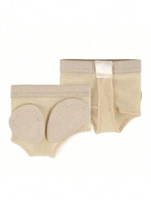 1 Pair Women Ballet/Belly Dance Toe Pad Socks, Foot Forefoot Protector Socks For Dancing - Apricot - View 7