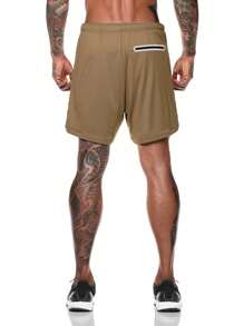 3 Pcs Men's Workout Shorts, Athletic Training Shorts Quick Dry Lightweight With Phone Pockets For Gym Workout Running