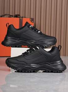 男士秋冬厚底增高鞋，休闲运动鞋，防滑轻便运动鞋，适合青少年夏季休闲、户外运动、度假旅行、毕业礼物、生日礼服配饰 - 多色 - 查看 20