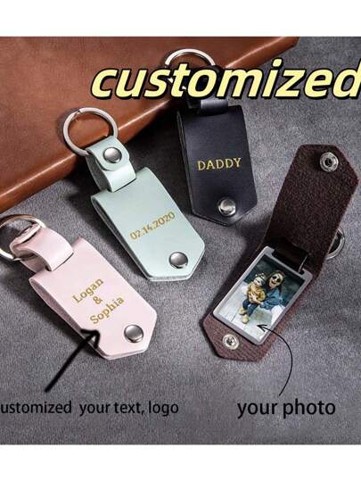 Llavero personalizado con foto y texto, llavero personalizado, recuerdo, regalo de cumpleaños, boda, decoración navideña, regalo para hombres