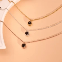 Customized Photo Projection Bracelet, Adjustable Stainless Steel Chain Pendant Style DIY Photo Projection Bracelet - Multicolor 8 - View 2