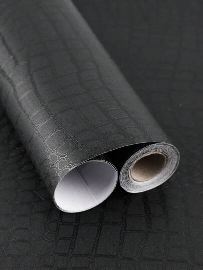 1roll Crocodile Wallpaper Lavish Zwart Matte Textured Self Removable Home ation Renovation Paste The Wand Product view 9
