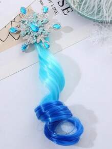 1 pezzo Accessori per capelli da ragazza, scrunchie colorati a forma di dopamina, fiocchi, fermagli per capelli intrecciati e raccolti, decorazioni natalizie per capelli, adatti come regali per le vacanze e per uso quotidiano - A - Visualizzare 3