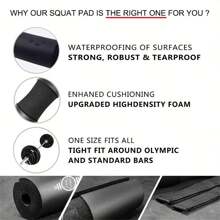 1 件杠铃海绵防滑垫和 2 条带垫绑带，用于在深蹲、弓步、举重健身运动中保护颈部和肩部，适合男女健身运动配件、运动、健身房、家庭锻炼、运动配件、健身房配件、CrossFit 配件 - 彩色 - 查看 5