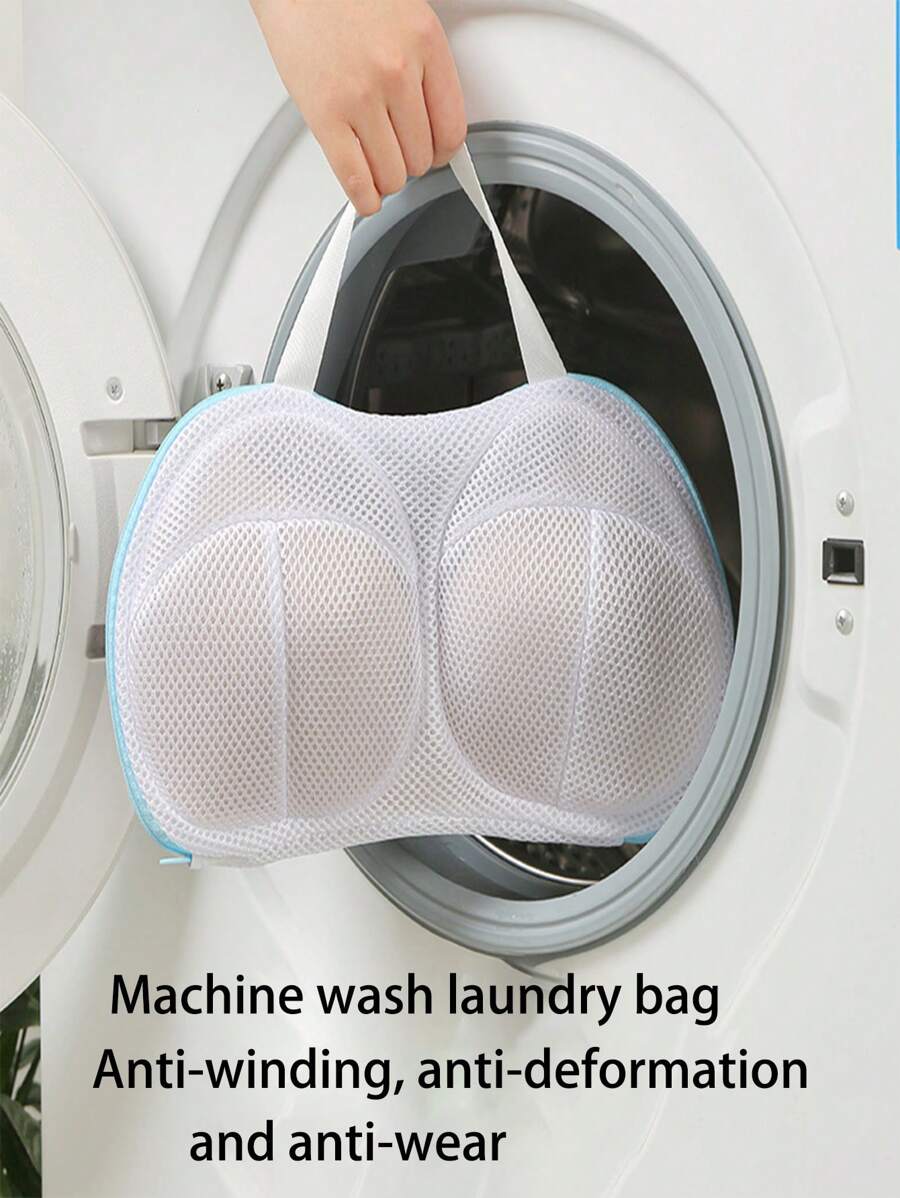 1pc Bra Washing Bag, Household Washing Machine Specialized Bra Protector Bag, Anti-Deformation Lingerie Wash Bag - Multicolor - View 1