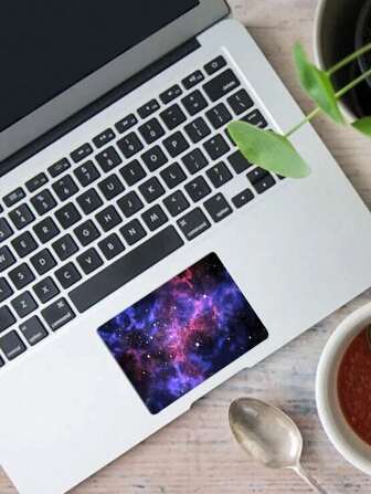 1 件星形图案笔记本电脑触摸板贴纸，即撕即贴，自粘，薄，易于粘贴，适用于日常办公、学习、居家休闲、移动办公、装饰和改造笔记本电脑触摸板外壳，5.51x3.54 英寸