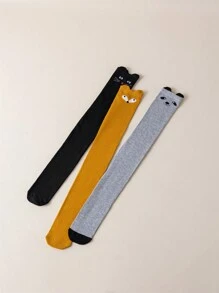 1Pair Cute Cat Thigh High Stockings, Kawaii Slim Over The Knee Socks, Women's Stockings & Hosiery