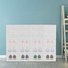 20x Schuhboxen Schuhbox Set 32.6*24*14cm Transparent Schuhbox Stapelbare Boxen - Weiss - Übersicht 11