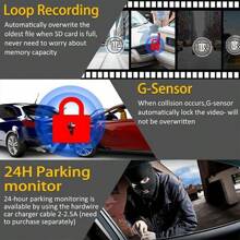 3Channel Dash Cam For Car 1080P Video Recorder WIFI APP Dashcam Car DVR  Front And Rear View Camera Night Vision Car Accessory - X85-wIFI-3Cam - View 6