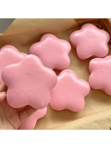 1 peça/2 peças de brinquedo macio e esponjoso em forma de estrela da sorte, brinquedo fofo de alta qualidade para alívio do estresse com recuperação lenta, textura macia e satisfatória