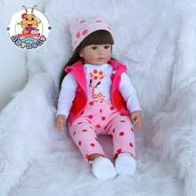 antboat Baby Doll, 20-Inch Large Realistic Cute Soft Body Baby Doll, Suitable For Girls Over 3 Years Old In Real Life Baby Dolls And Accessories Gifts, Play With Children, Collect, Perfect Christmas Gift - 彩色 - 查看 2