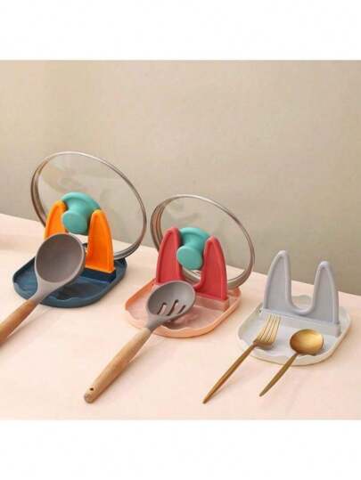 Household Pot Lid Rack Countertop Soup Spoon Chopstick Storage Rack Stove Water Pot Spatula Rack Kitchen Storage Rack
