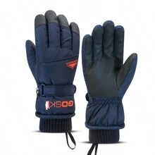 1 Paio di guanti da sci da uomo di alta qualità per l'inverno, resistente al freddo fino a -20°C, termoisolato, spesso e caldo, sensibile al touch screen, adatto per ciclismo, motociclismo, escursioni invernali