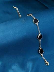 跨境五瓣花女士手鍊,獨特設計,優雅瓣形吸引人的簡約多用珠寶