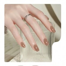 Set di smalti gel in 6 colori, inclusi bianco latte, rosa trasparente, nude, marrone, trasparente. Gel soak-off UV per unghie fai-da-te, collezione monocromatica definitiva per donne e ragazze