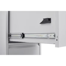 3 Drawer File Cabinet With Lock Metal Vertical File Storage Cabinet Office Home Steel Vertical File Cabinet For A4 Legal/Letter Size Narrow File Cabinet Locked,Assembly Required White Metal 3 Drawers