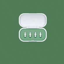 4 Packungen Stift-/Kugelschreiber Spitzen mit Aufbewahrungsbox kompatibel mit Apple iPad Pencil 1/2, kompatibel mit iPad Stylus Pen Ersatz Spitzen in edler Box, 4 Stück (Spitzen enthalten)