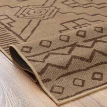 Area Rug  Entryway  Boho Chic Jute Rug Indoor Outdoor Floor Cover Print Geometric Rug  Foldable Accent Rug For Living Room Bedroom Dining Room Patio Garden