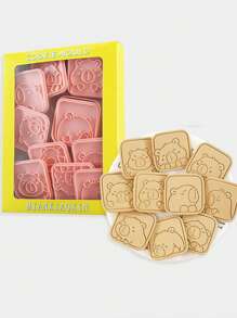 Juego de 8 moldes para galletas con diseño de Capibara de dibujos animados, molde de cortar galletas de mantequilla y masa quebrada en 3D, molde para hornear fondant - Multicolor - Ver 9
