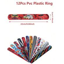 12 Stücke Partywellbänder mit Bauernhoftier-Design, PVC Armband, beliebte Geburtstagspartybevorzugungen, Partyzubehör, Bauernhoftier-thematische Partydekorationen, Baby-Shower Geschlechts-Enthüllungsparty Deko