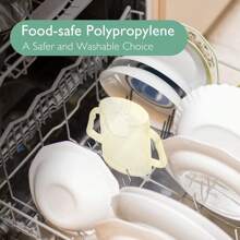 Momcozy Momcozy knijpzakjeshouder voor voedselzakjes en hydratatieboxen, de babyzakjeshouder zorgt ervoor dat de baby zichzelf kan voeden en voorkomt rommel, het handvat voor babyvoeding is gemakkelijk vast te pakken